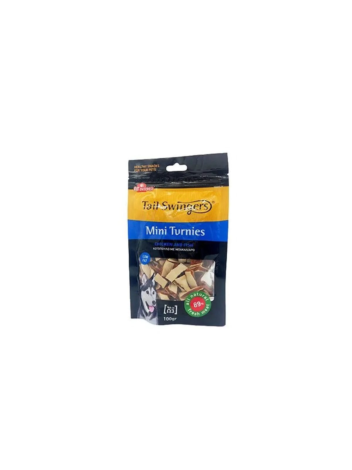 Лакомство для собак Tail Swingers Mini Turnies с курицей и рыбой