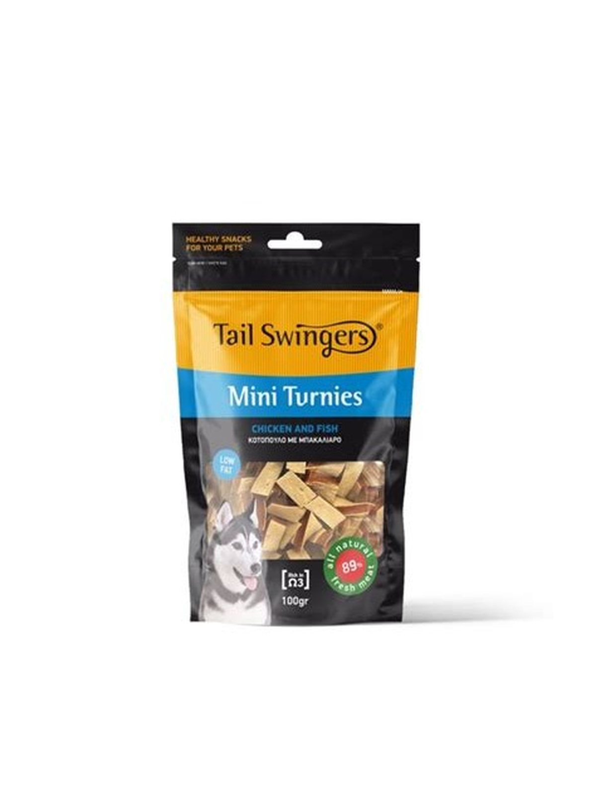 Лакомство для собак Tail Swingers Mini Turnies с курицей и рыбой