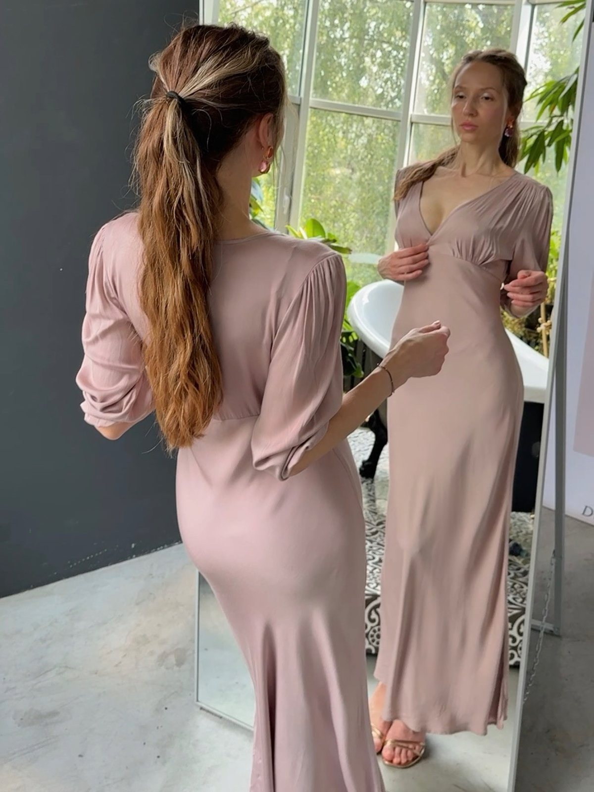Платье вискозное